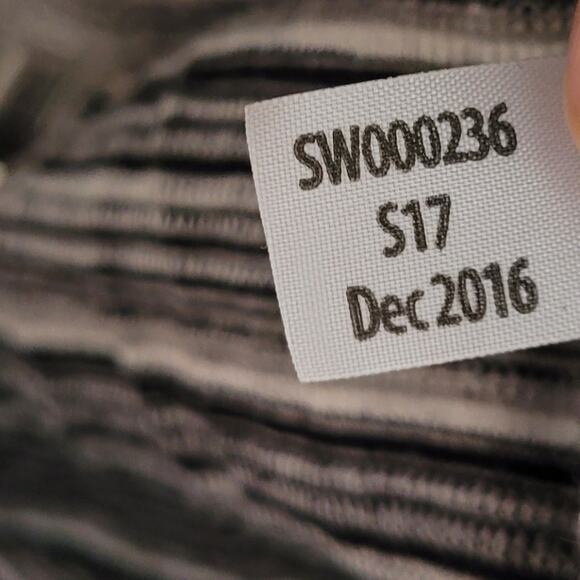 Smartwool Women's Size Medium Black‎ Stripe Horizon Line Wrap Cardigan Sweater - Picture 4 of 6